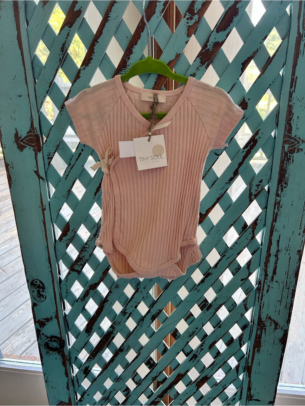 Pink Ribbed Baby One-Piece - Picture 2 of 5